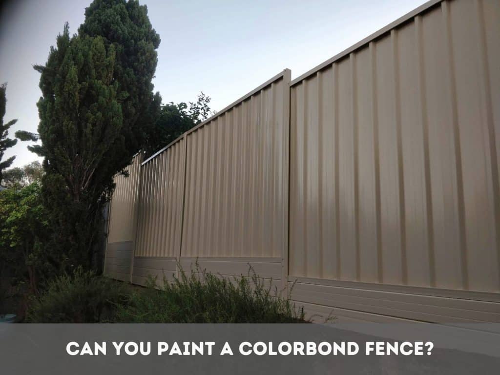 fence panel-Painting a Colorbond fence