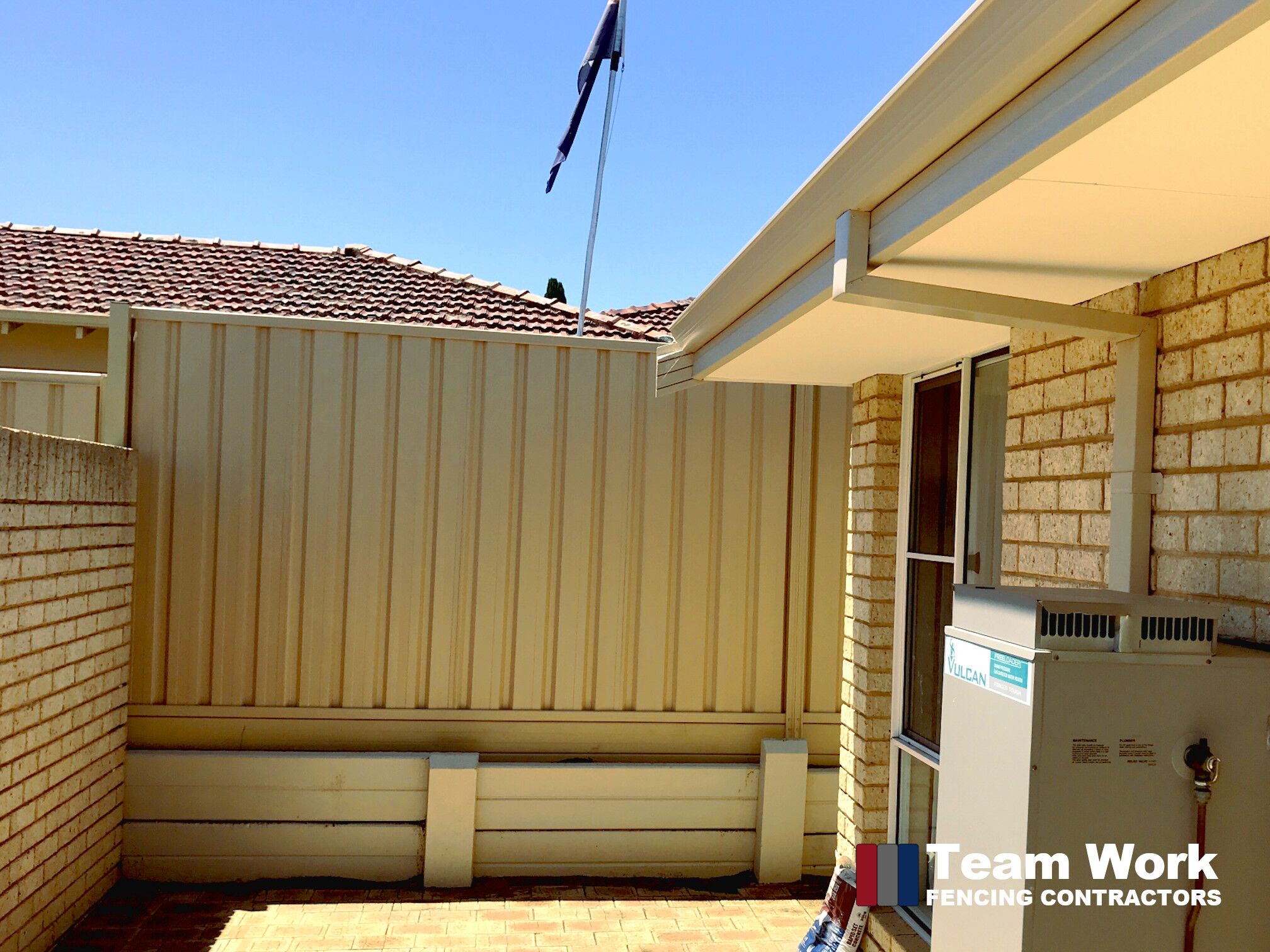 Colorbond with Allywall Retaining