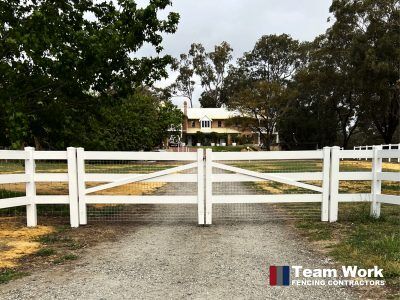 3 Rail PVC Horse Fencing Bassendean