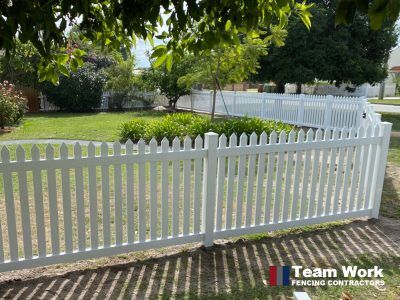 Picket Fence White PVC DIY Perth