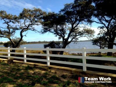 PVC Post and Rail Fencing