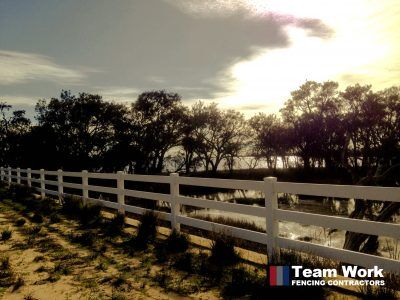 PVC Post and Rail Fencing