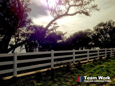 PVC Post and Rail Fencing