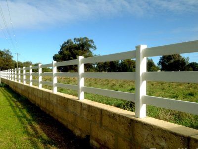 PVC Post and Rail Fencing
