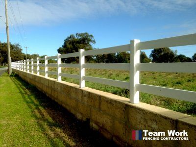 PVC Post and Rail Fencing