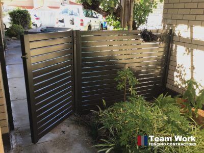 Slat Fence Gray