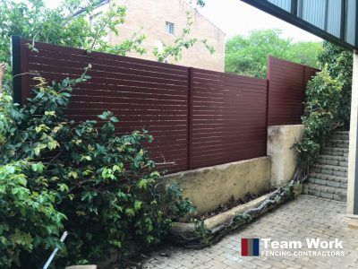 Slat Fence Jarrah