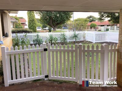 New English Flat PVC Picket Fencing WA