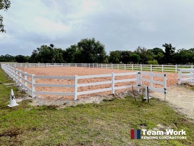PVC Post and Rail Horse Fencing Bullsbrook