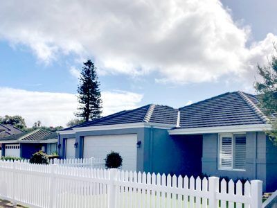 White PVC picket fence installed in Perth